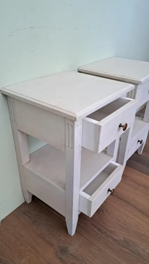 Pamono Lacquered Wooden Bedside Tables, Set of 2 New