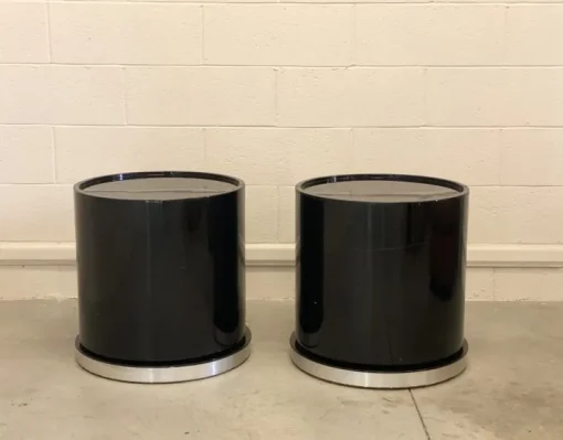 Pamono Lacquered Wooden Bedside Tables, 1980s, Set of 2 Outlet