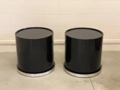 Pamono Lacquered Wooden Bedside Tables, 1980s, Set of 2 Outlet