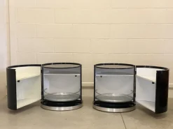 Pamono Lacquered Wooden Bedside Tables, 1980s, Set of 2 Outlet