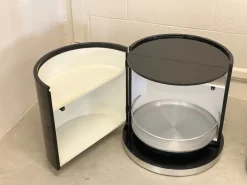 Pamono Lacquered Wooden Bedside Tables, 1980s, Set of 2 Outlet