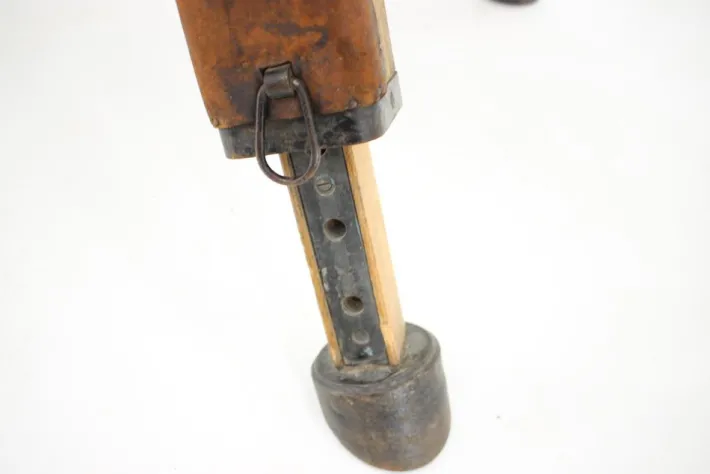 Pamono Large Adjustable Gymnastic Leather Pommel Horse, 1950s Hot