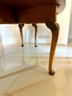 Pamono Large Antique Figured Walnut 10-Seater Wake Dining Table, 1920s Discount