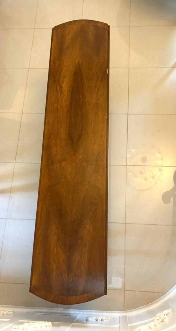 Pamono Large Antique Figured Walnut 10-Seater Wake Dining Table, 1920s Discount