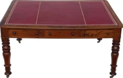Pamono Large Antique Partner's Writing Desk, 1840s Hot