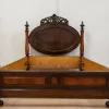 Pamono Large Antique Portuguese Romantic Bed, 19th Century Hot
