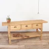 Pamono Large Antique Rustic Elm Console Table