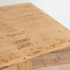 Pamono Large Antique Rustic Elm Console Table