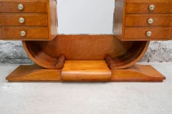 Pamono Large Art Deco French Dressing Table in Gilt Birch Root, 1920s Sale