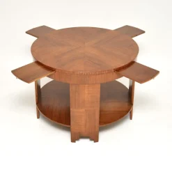 Pamono Large Art Deco Walnut Coffee Table, 1920s Online