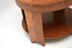 Pamono Large Art Deco Walnut Coffee Table, 1920s Online