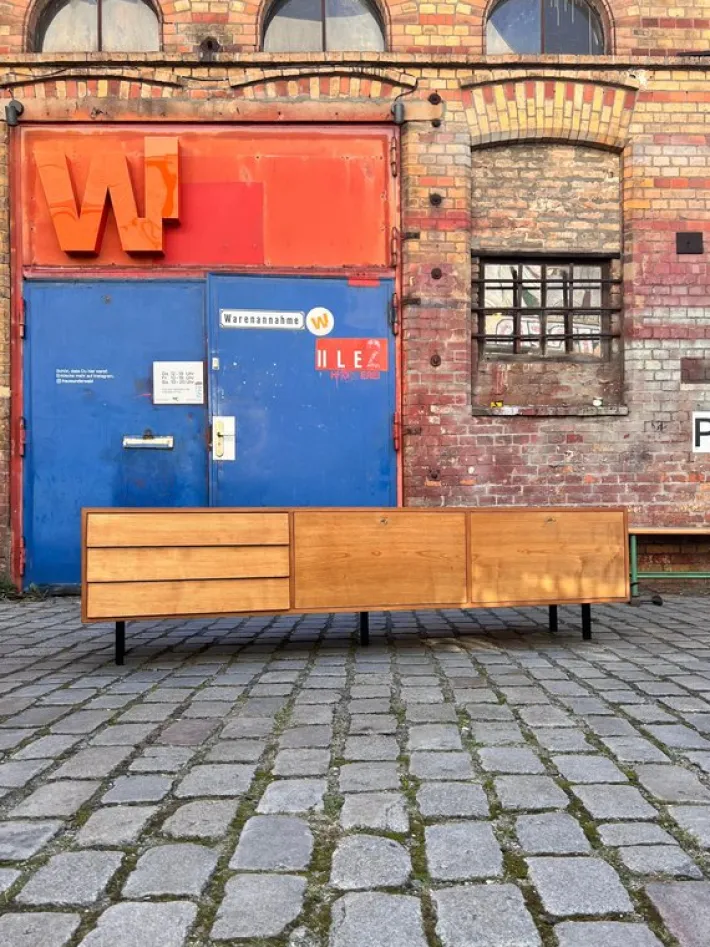 Pamono Large Ash Lowboard, 1970s New