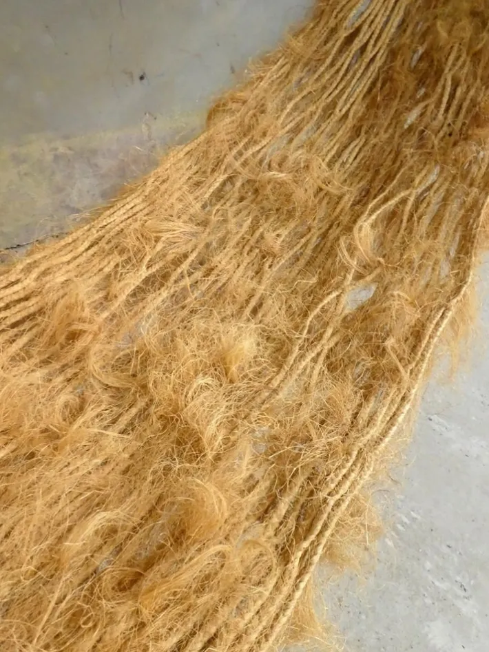 Pamono Large Banana Leaf and Sisal Hammock, 1970s Best