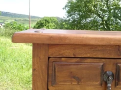 Pamono Large Bedside Table in Oak, 1950s