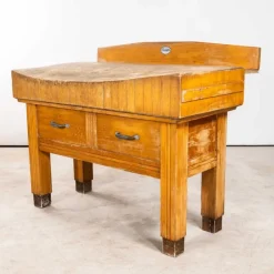 Pamono Large Belgian Butchers Workstation, 1950s Outlet