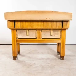 Pamono Large Belgian Butchers Workstation, 1950s Outlet