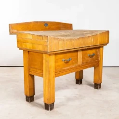 Pamono Large Belgian Butchers Workstation, 1950s Outlet