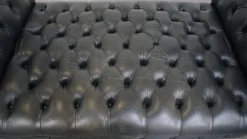 Pamono Large Black Chesterfield Daybed in Cowhide Best