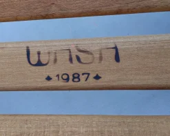 Pamono Large Brutalist Pine Rocking Chair from Wasa, 1987 Discount