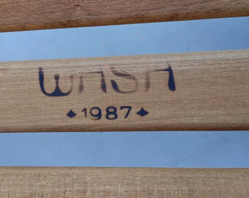 Pamono Large Brutalist Pine Rocking Chair from Wasa, 1987 Discount