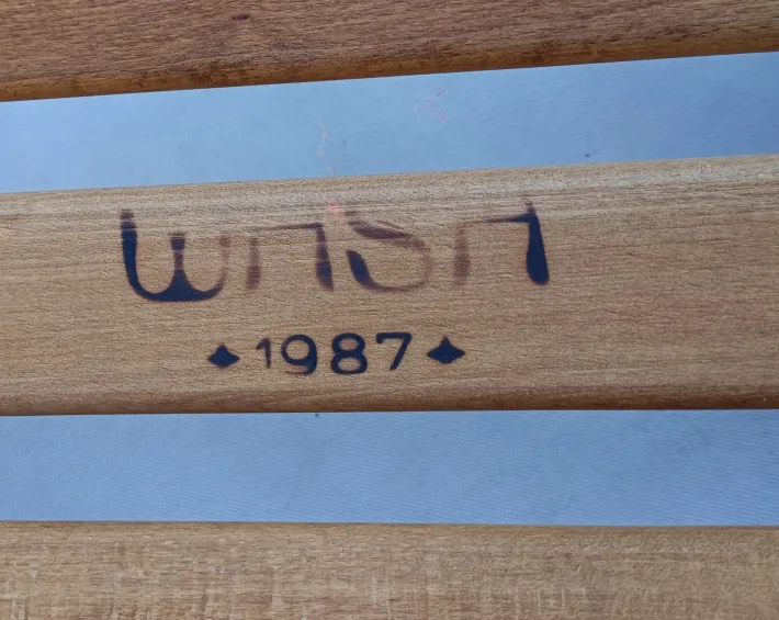 Pamono Large Brutalist Pine Rocking Chair from Wasa, 1987 Discount