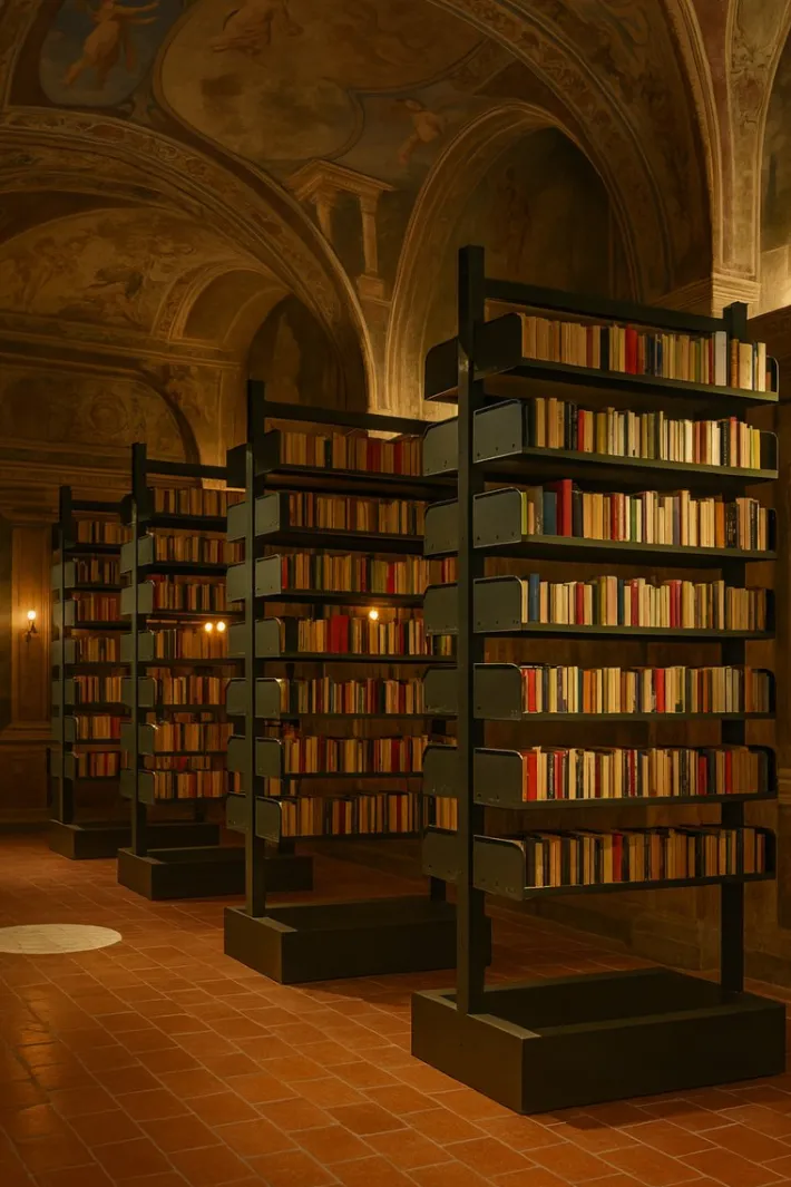 Pamono Large Congress Bookcase by Lips Vago, 1960s Outlet