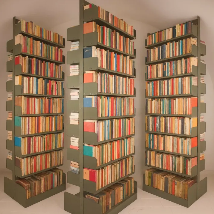 Pamono Large Congress Bookcases by Lips Vago for Leon Phillips, 1960s, Set of 2 New