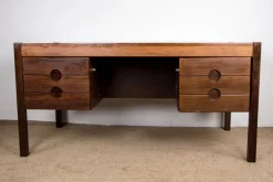 Pamono Large Danish Executive Desk in Rosewood by Christian Linneberg, 1960 New