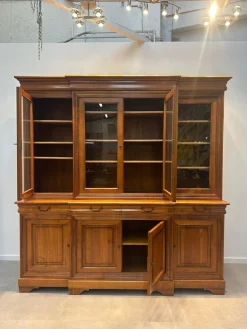 Pamono Large Display Cabinet in Wood