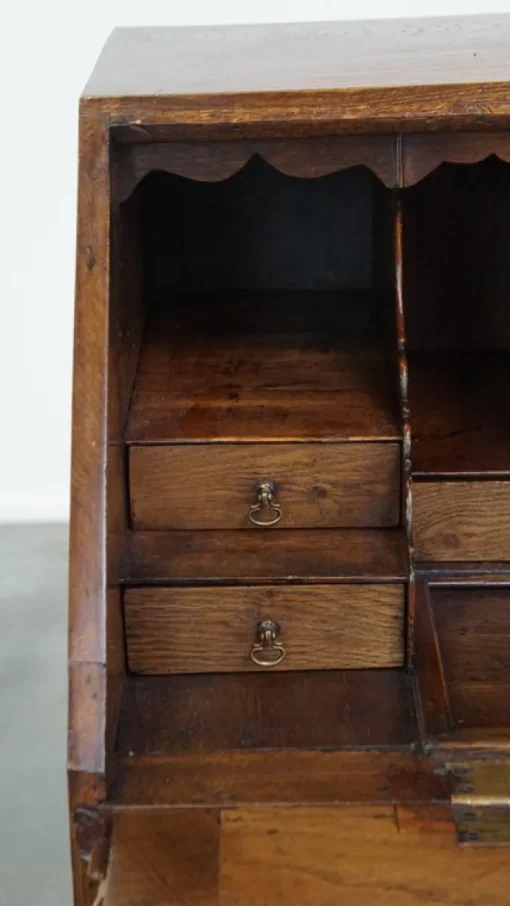 Pamono Large Early 19th Century English Oak Secretary with a Stepped Interior and Working Locks Online