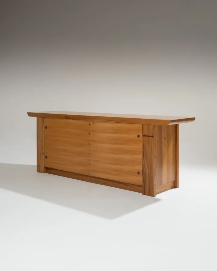 Pamono Large Elm Sideboard by Luigi Gorgoni for Roche Bobois, 1980s Clearance