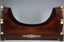 Pamono Large Empire Mahogany Boat Bed, 1800s