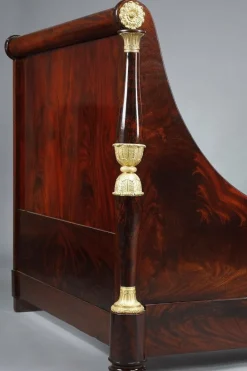 Pamono Large Empire Mahogany Boat Bed, 1800s