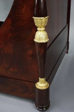 Pamono Large Empire Mahogany Boat Bed, 1800s