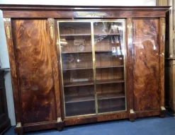 Pamono Large Empire Style Mahogany Bookcase, 1930s Online