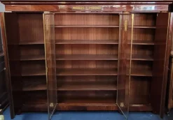 Pamono Large Empire Style Mahogany Bookcase, 1930s Online