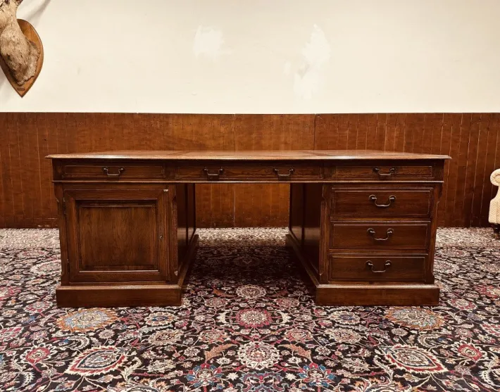 Pamono Large English Desk in Oak Online