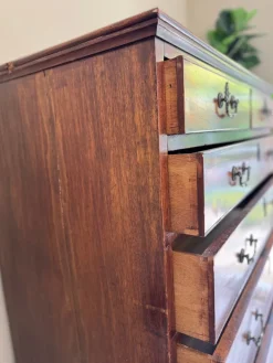 Pamono Large English George III Georgian Chest of Drawers in Wood Hot