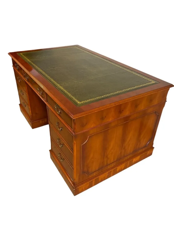Pamono Large English Partners Desk Sale