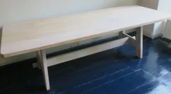 Pamono Large Farmhouse Dining Table in Limed Oak, 1940s-1950s Clearance