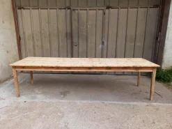 Pamono Large Fir Farm Table, 1940s