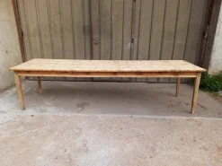 Pamono Large Fir Farm Table, 1940s