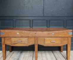 Pamono Large French Art Deco Butcher's Block Table, 1920s Online