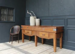 Pamono Large French Art Deco Butcher's Block Table, 1920s Online