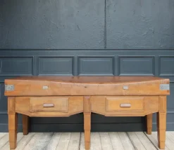 Pamono Large French Art Deco Butcher's Block Table, 1920s Online