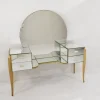 Pamono Large French Coiffeuse Glass Dressing Table for Ledies, 1950s Online