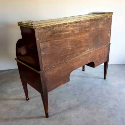 Pamono Large French Mahogany Cylinder Bureau New