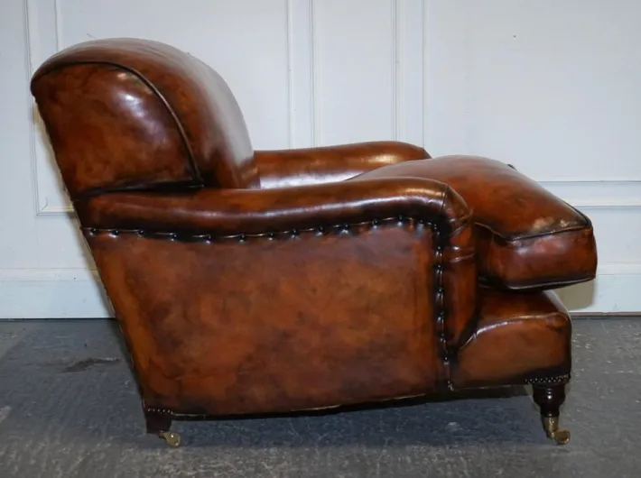 Pamono Large Hand Dyed Leather Chairs, Set of 2 Hot