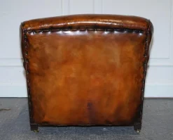 Pamono Large Hand Dyed Leather Chairs, Set of 2 Hot