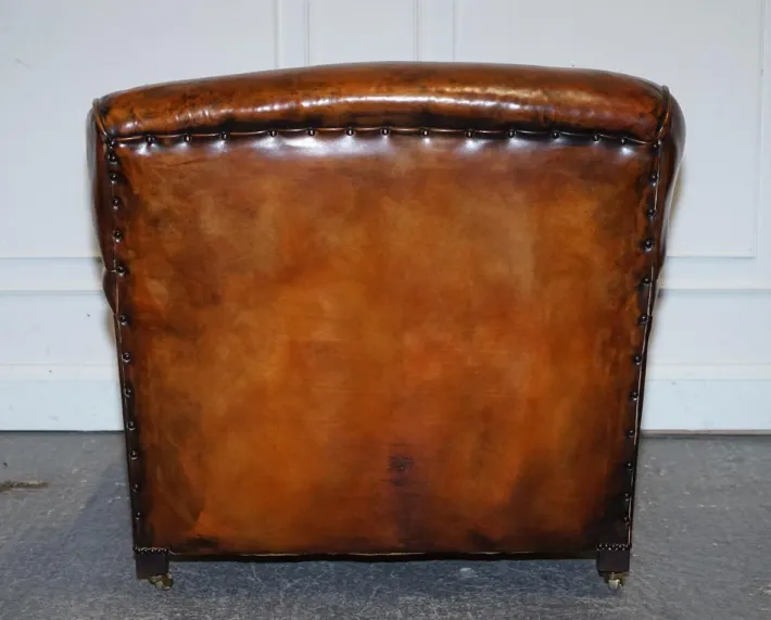 Pamono Large Hand Dyed Leather Chairs, Set of 2 Hot